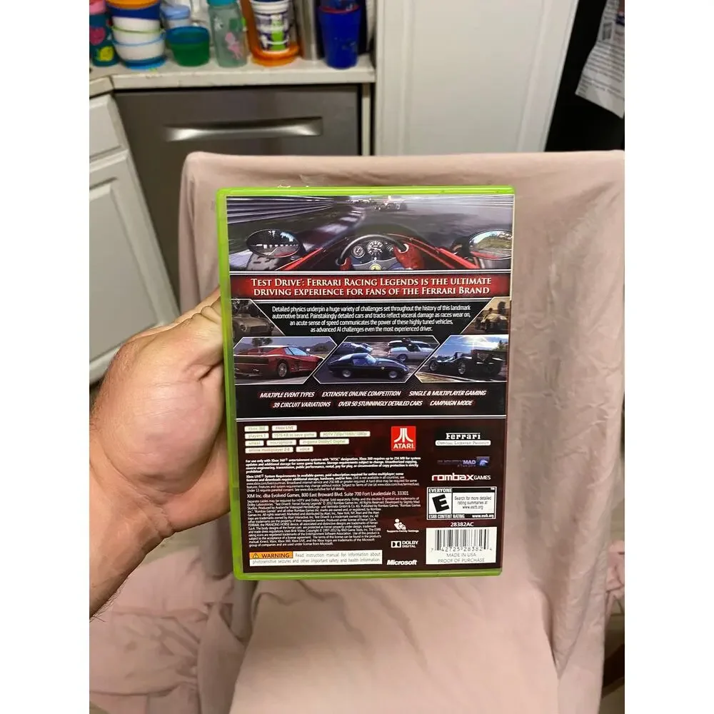 Test Drive Ferrari Racing Legends (Microsoft Xbox 360, 2012) CIB Complete In Box